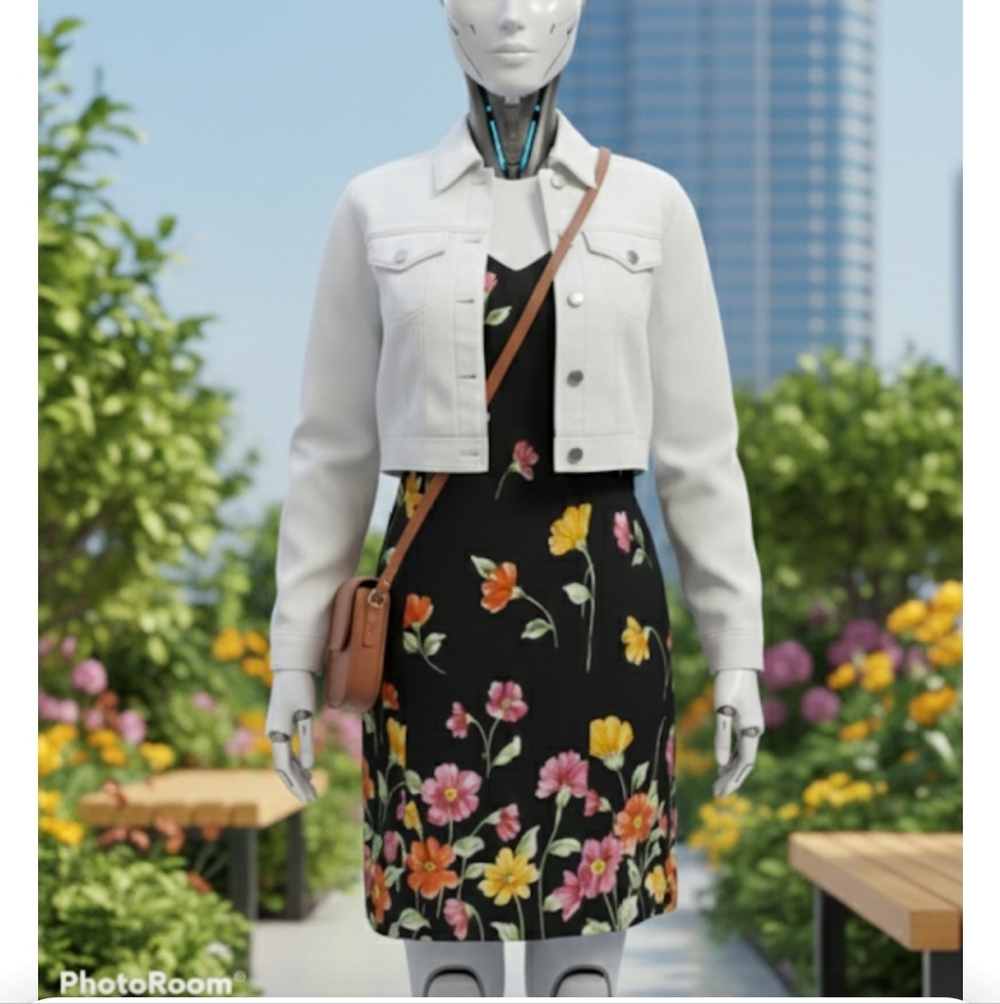 Kenar floral black dress size 8
